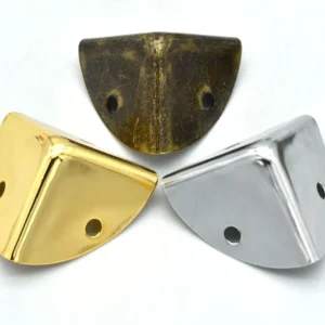 35mm Gold Box Corner Protector Triangle Metal Box Decorative Edge Safety Guard Corner Clip Metal Jewelry Box Corners