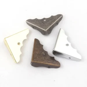 Silver/Gold/Gunmetal/Bronze Metal Corner Protection Vintage Decorative Wood Box Corner Book Corner Clip