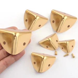 Gold Metal Corner Protection Corners Vintage Decorative Wood Box Book Corner Clip Protector