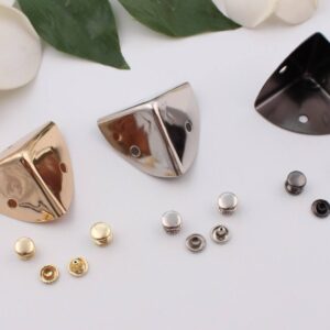 30mm Metal Purse Bag End Corner Clip Protector Wood Jewelry Boxes Metal Corner Protector