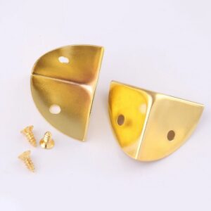 Furniture Metal Protector Gold Corner Guard Box Triangular Fixation Furniture Anti Wear Metal Box Corner Protector
