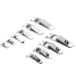 A04 Toggle Latch Latch Catch Clasp Clamp Clip Metal Spring for Case Cabinet Box Silver Lock
