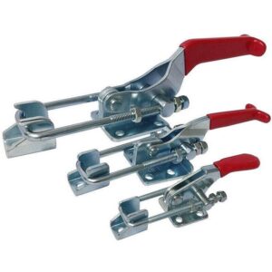 Quick Release Retail Galvanized Steel Buckle Hasp Lock Adjustable Clamps with Inch Measurement System and Metal Clips