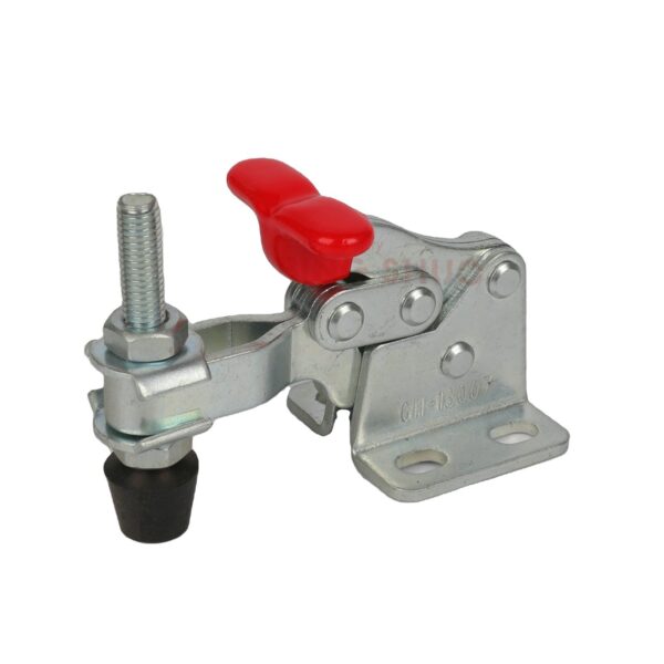 GH-13007 T-Shaped Handle 90??Vertical Quick Toggle Clamp Heavy Duty Steel Iron Galvanized Zinc Plated Finish Customizable Packing - Attēls 2