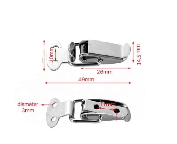 Stainless Steel Buckles Hook Clasp Latch Spring Loaded Latches Quick Release Toggle Latch - Bild 2