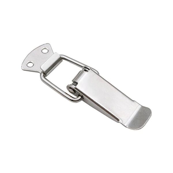 A01 Stainless Steel Iron Hasp Latch Duck-Mouth Buckle Toggle Clasp Zinc Spring Lock for Various Boxes Drawers Packed in Bag - Image 2