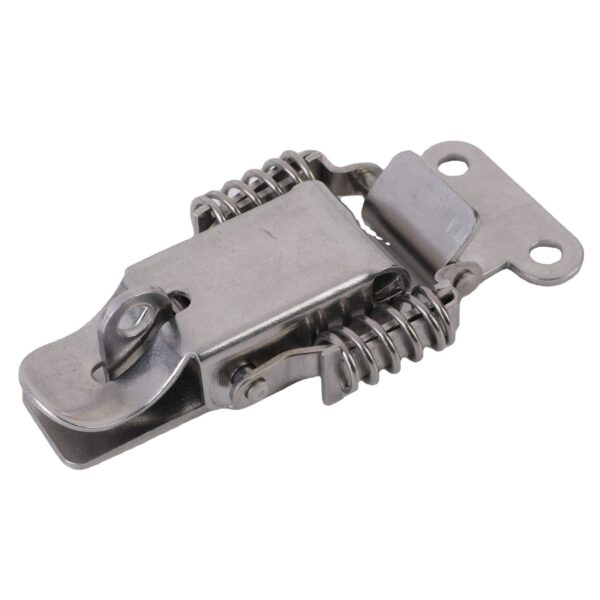 A68 Stainless Steel Spring Claw Latch Toggle Hasp with Key Hole Galvanized Iron Metal Lock Customizable Packing Box Hook Type - Image 2