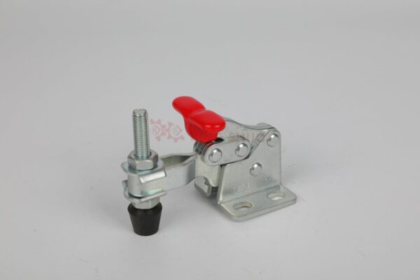 GH-13007 T-Shaped Handle 90??Vertical Quick Toggle Clamp Heavy Duty Steel Iron Galvanized Zinc Plated Finish Customizable Packing - Attēls 3