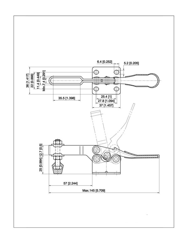 Factory Direct Hot Stainless Steel Quick Release Clamp Heavy Duty Adjustable Clamp Horizontal Toggle Clamp - Image 3