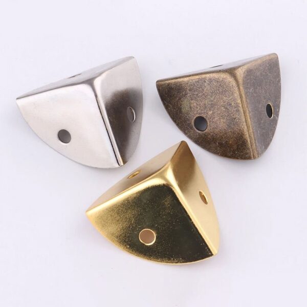 Furniture Metal Protector Gold Corner Guard Box Triangular Fixation Furniture Anti Wear Metal Box Corner Protector - Image 3