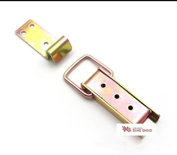 European Style Industrial Toggle Latch Wooden Box L501 Round Shape Round Zinc Steel Hasp Lock Galvanized Finish for Trucks - Obrázek 3
