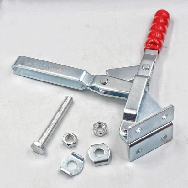 101- H Adjustable Galvanized Vertical Handle Toggle Clamps Solid Wood Industrial Fixing Fasteners - Image 3
