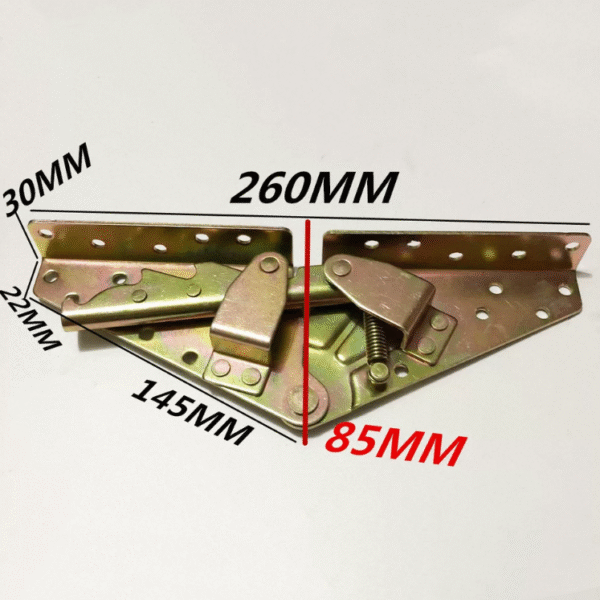 Adjustable Triple Click Murphy Sofa Bed Hinge Hardware Color Zinc Furniture with Spring Mechanism for Living Room - Image 3
