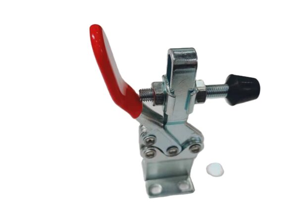 GH-225-D Adjustable Horizontal Toggle Clamp Steel and Metal with Rubber Red Plastic Covered Handle Welding Toggle Clamp - Image 4