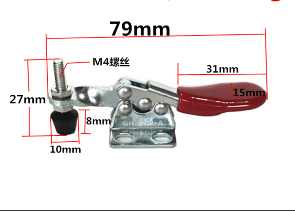 Customized Wholesale Metal Galvanized Stainless Steel Horizontal Toggle Latch Clamp Quick Release Hand Tool - Image 4