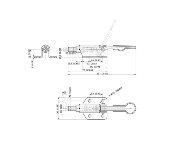 Factory-Issued 1pc Aluminium 36070 Toggle Clamp - Image 4