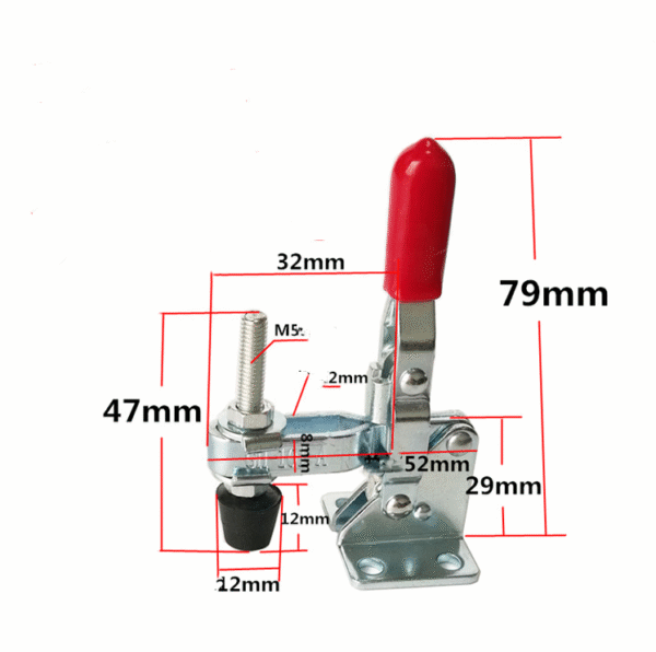 101A Vertical Handle Toggle Clamps Holding Capacity 50kg Hand Tool Fixture Hold Down Toggle Clamp - Image 4