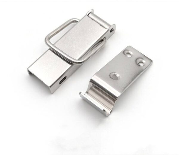 European Style Industrial Toggle Latch Wooden Box L501 Round Shape Round Zinc Steel Hasp Lock Galvanized Finish for Trucks - Obrázek 4