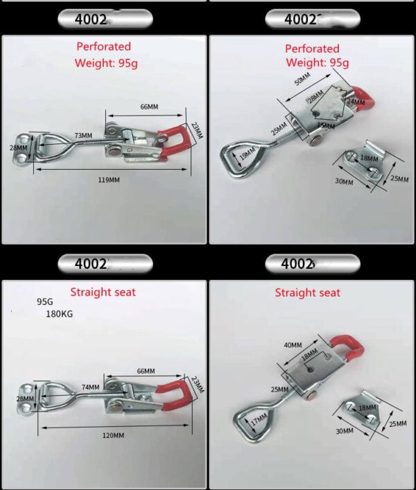4003 Flush Zinc-plated Adjustable &Ssafety Toggle Latch Clamp - Image 4