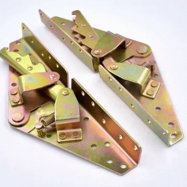 Adjustable Triple Click Murphy Sofa Bed Hinge Hardware Color Zinc Furniture with Spring Mechanism for Living Room - Image 4