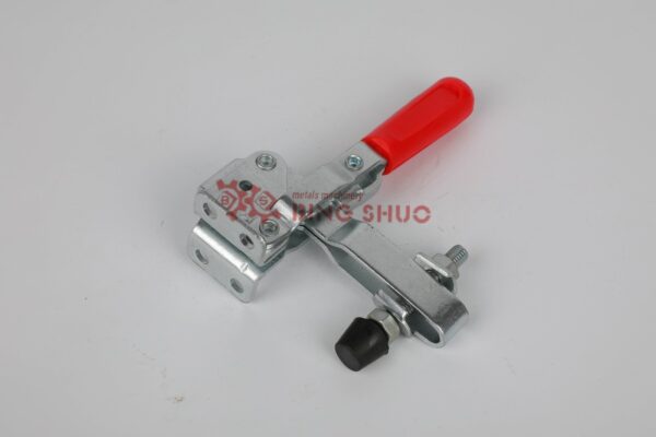 GH-12130 Steel U-Shaped Sleeve Slide Bolt Lock Vertical Type Toggle Clamp Heavy Duty Use Galvanized Zinc Finish Boxed Hardware - Image 4