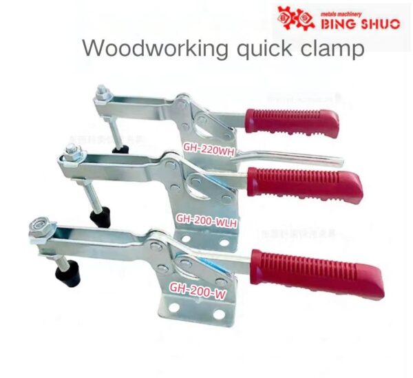 GH-200W 900lbs Adjustable Steel Toggle Clamp Test Fixture Heavy Duty Horizontal Clamp for Inch Measurement System - slika 5