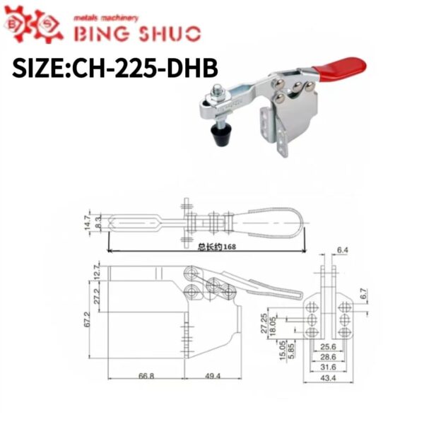 Hand Tool Quick Toggle Clamp Horizontal Toggle Clamp Gh-201 - Image 5