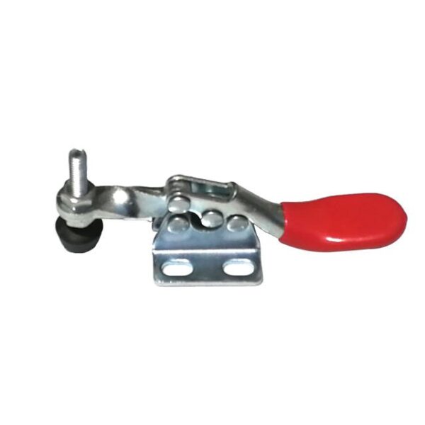 GH-201 Inch Measurement System Steel Rubber Toggle Clamp Welding Tool with Adjustable Horizontal Quick Handle Zinc Plated Straw - slika 5
