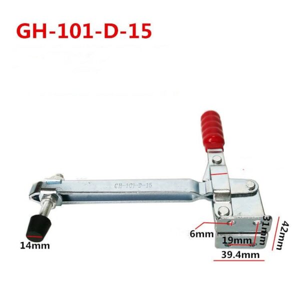 Custom Heavy Duty Galvanized Steel Vertical Toggle Clamp Quick Release Adjustable Industrial Metal Clamp Inch Metric Measurement - Image 5