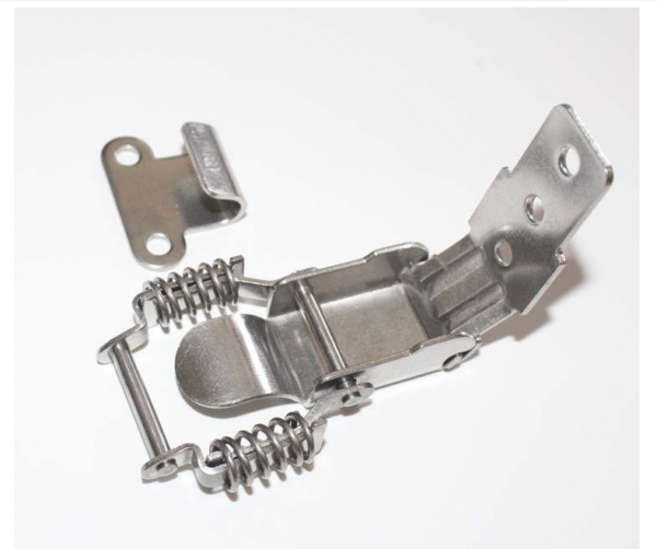 A68 Stainless Steel Spring Claw Latch Toggle Hasp with Key Hole Galvanized Iron Metal Lock Customizable Packing Box Hook Type - Image 6