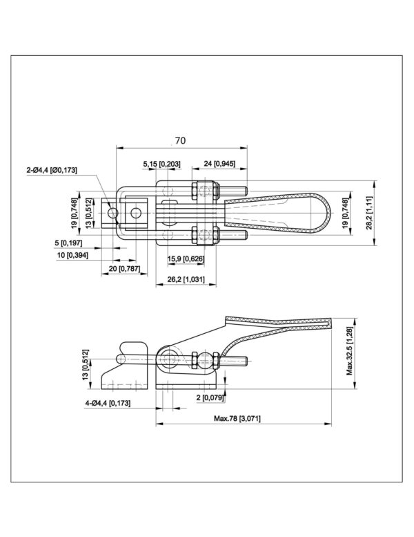 Factory-Issued 1pc Aluminium 40323Toggle Latch - Image 6
