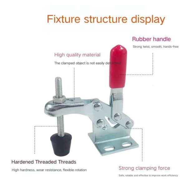 Adjustable Toggl Vertical Toggle Latch Tool Quick Relea Clamp Fitting Tool Clamp Latch Toggl Clamps - 画像 (6)