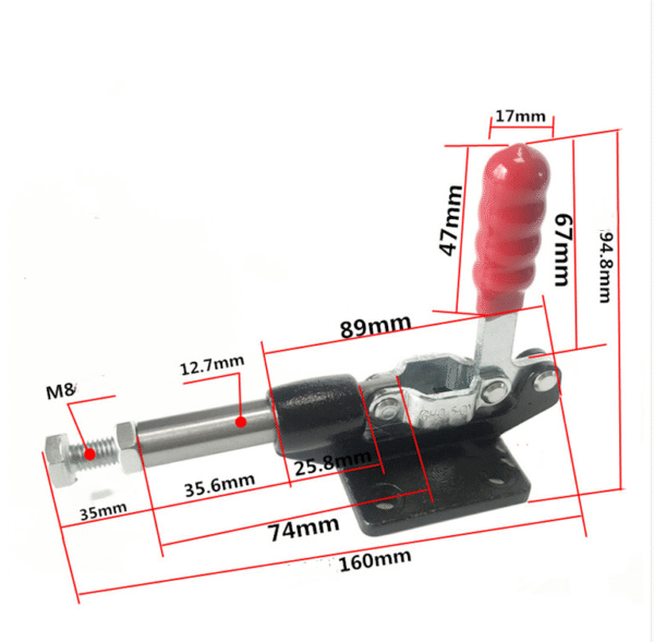Heavy Duty Metal Hold down Toggle Clamp Push Pull Gh-36003m Available in Inch and Metric Measurements - Image 6