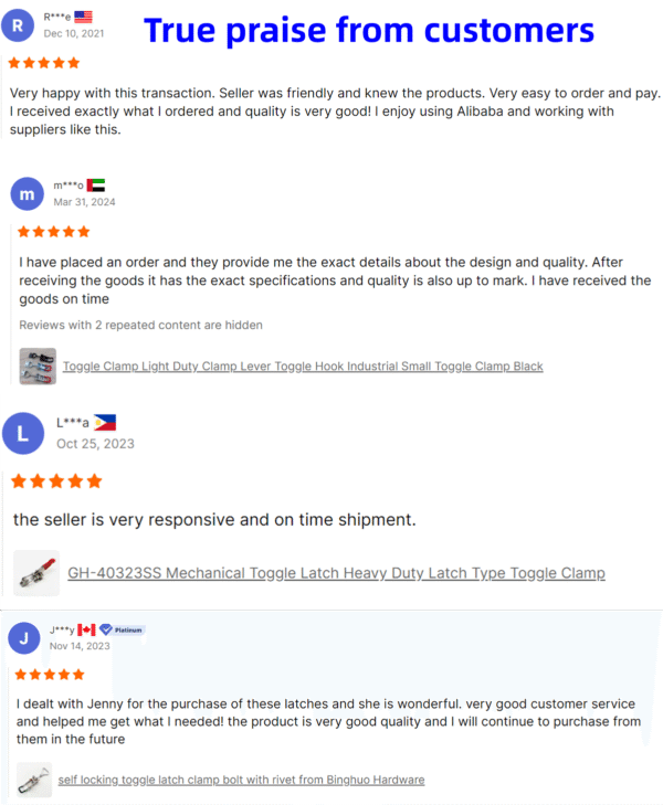 Galvanized Steel GH-12130 Hand Tool Hardware Adjustable Heavy Duty Vertical Toggle Clamp Quick Release Handle Inch Measurement - Image 7