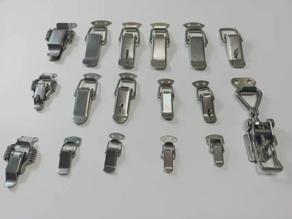 Stainless Steel Toolbox Toggle Latch Hasp Lock EKeper Center Draw Latch Toggle-Galvanized Iron Black Metal Packed in Carton Box - Bild 7