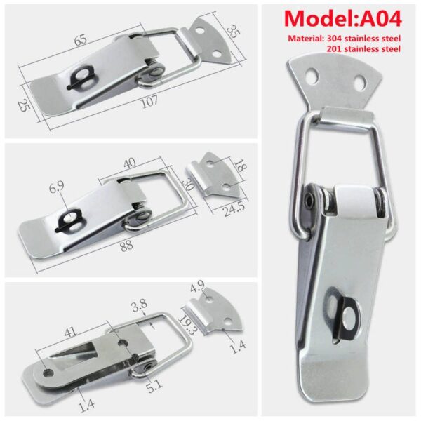 A04 Adjustable Locking Cabinet Industrial Mini Toggle Latch for Factory - Image 7
