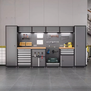 5-Drawer 0.7mm Cold-Rolled Steel Hardware Tool Cabinet 300kg Load Capacity Anti-Dislodging Locks Non-Slip Tool Storage Workshop
