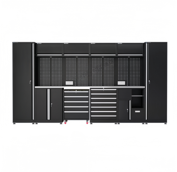 Modular Design Garage Storage Cabinet Tool Cabinet Factory Customizable Modular Steel Garage Workstation Workshop Worbench