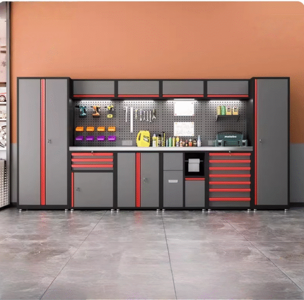 Customizable Heavy-Duty Steel Modular Workshop Station with Bubble Cabinet for Garage Storage Tool Cabinets-OEM Supported