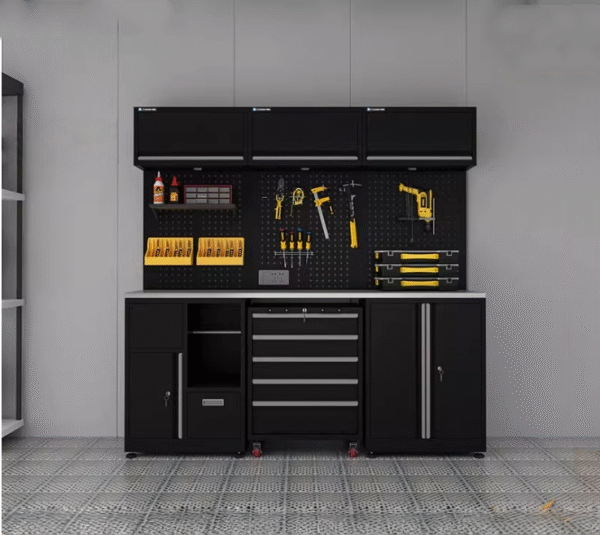 Complete Iron Combination Workstation for Garage Organization Complete Mechanical Tool Workshop Cupboard Cabinet for Car Garage
