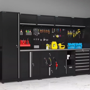 Best-Selling Metal Tool Cabinets with Workbench Workshop Cabinet Storage Solution for Workshops and Garages