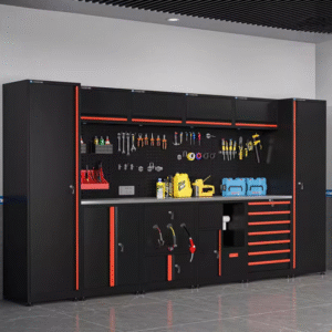 Customizable Heavy-Duty Steel Garage Workstation Durable Workshop Tool Cabinet Storage Workbench Modular Iron Workbench