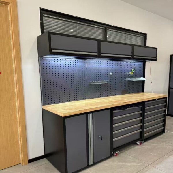 OEM Customized Heavy-Duty Iron Workbench and Workshop Cabinet Combination Garage Workstation Storage Tool Cabinet - 이미지 3