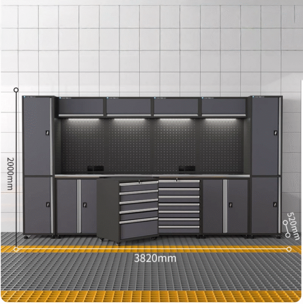 Best-Selling Metal Tool Cabinets with Workbench Workshop Cabinet Storage Solution for Workshops and Garages - Gambar 3