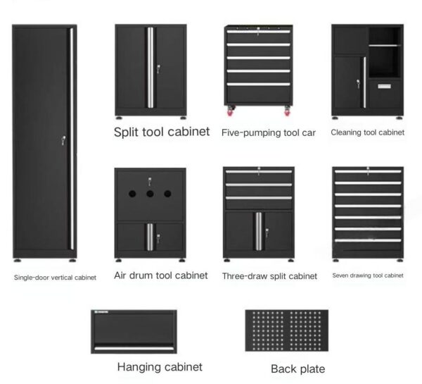 Modular Iron Cabinet for Outdoor Cleaning Workshop Garage Workbench with Tools for Workshop or Garage Use - Gambar 5