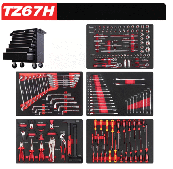 Tool Box Roller Cabinet 72 Icon Trolley Combination Steel Tool Cabinets Workshop Cabinets With Tools for Garage - 이미지 5