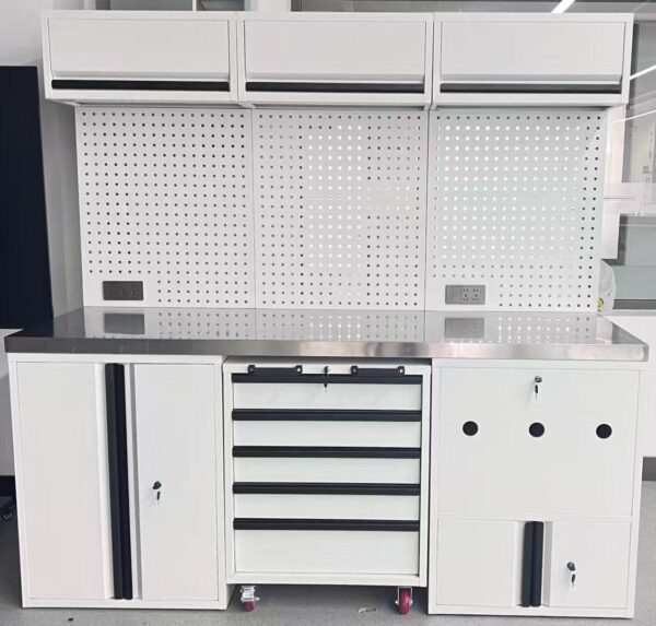 Crv Intelligent Heavy Duty Steel Garage Workshop Tool Cabinet Iron Metal with Wheels OEM Customizable - Gambar 5