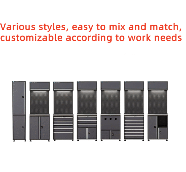 Customizable Heavy-Duty Steel Garage Workstation Durable Workshop Tool Cabinet Storage Workbench Modular Iron Workbench - Gambar 7